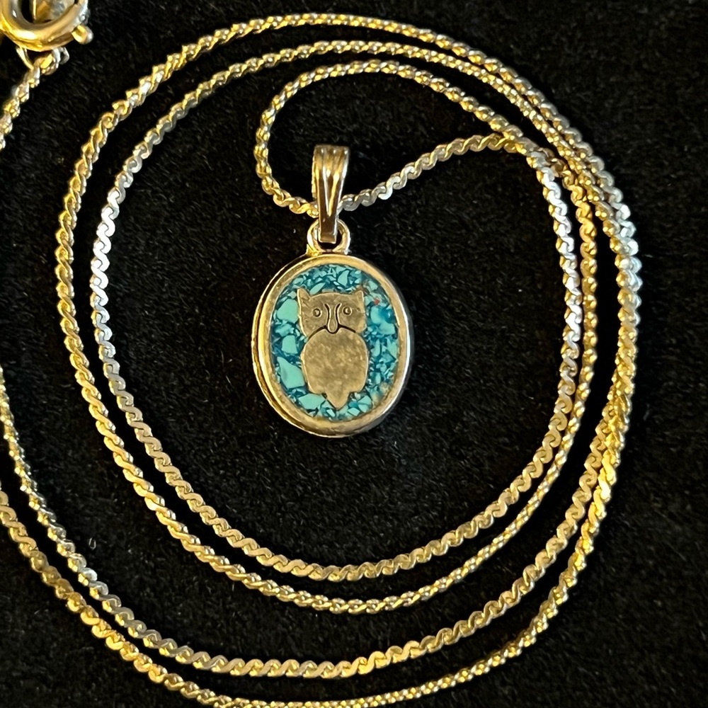 Silver Chain w/Owl Pendant